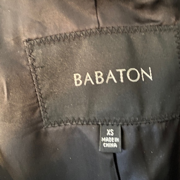 Babaton Wool  Blend Black Quincy Modern TrenchCoat Ladies XSM - Picture 13 of 16